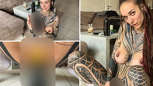 Schaff ich das ? Fetter fi*ting dil*o .. mein erster Versuch .