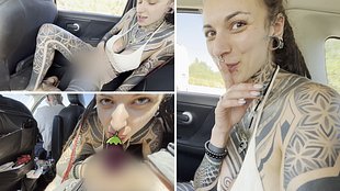 Krasseste Autofahrt meines Lebens! s*x während der Fahrt absolut public und dreist !!