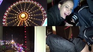 Extrem-Public auf dem Jahrmarkt im Riesenrad u schl**kt