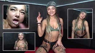 Skinny Teen Cathaleya Star cream**e Total und alle spri**en Rein