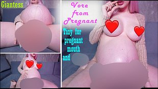 Vore ab dem 9. Monat schwanger! Winzig für schwangeren Mund, musc**