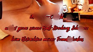 Mein Ehe-Cuckold wi**st gerne seine Ball-Streching schw**z beim Betrachten meiner Fremdfi**videos